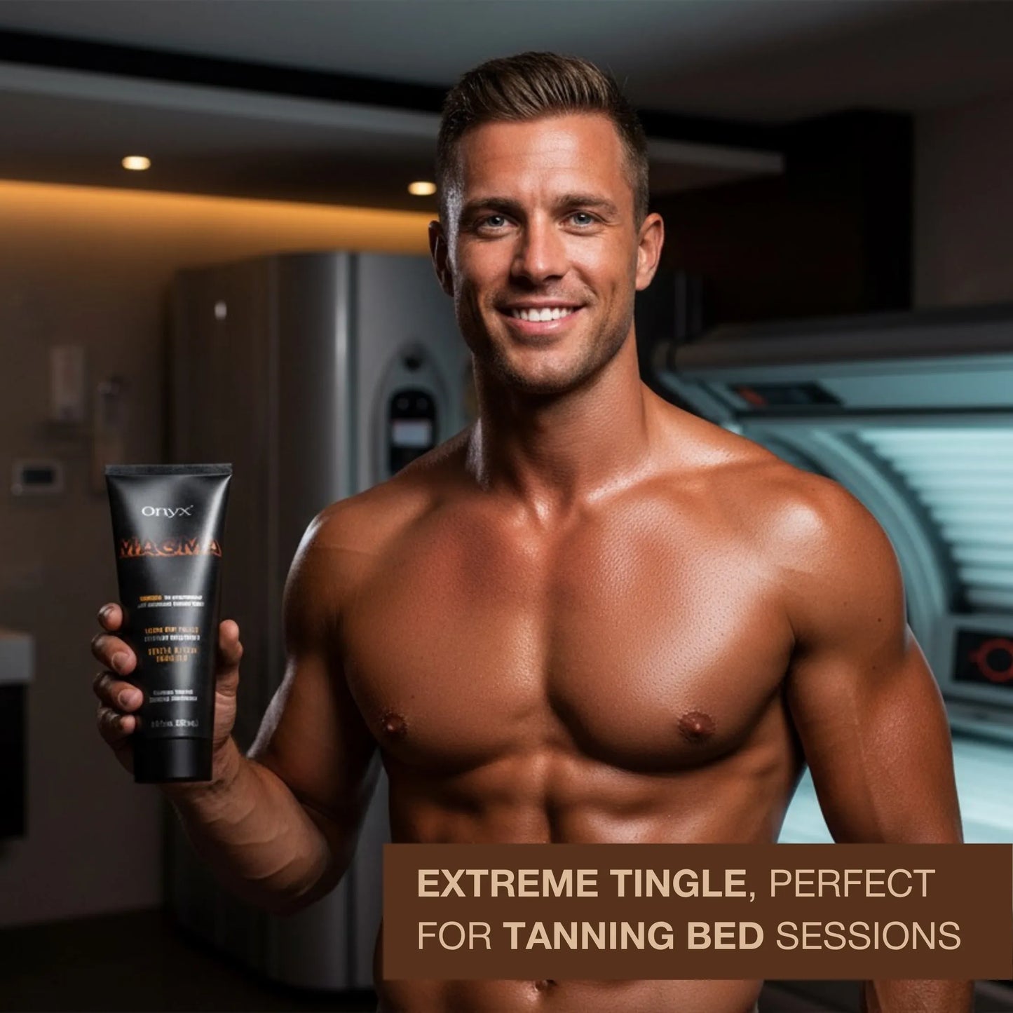 Magma Hot Tingle Sunbed Cream - Triple Bronzer - Ultra-Dark & Fiery Tan