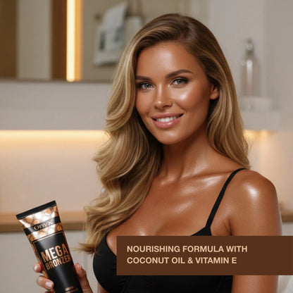 Mega Bronzer Sunbed Bronzing Cream – Double Formula for Dark Tan