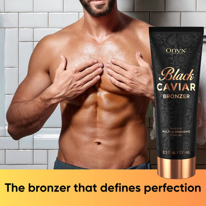 Black Caviar Tanning Lotion | Ultra Dark Bronzer | Sculpting & Hydrating