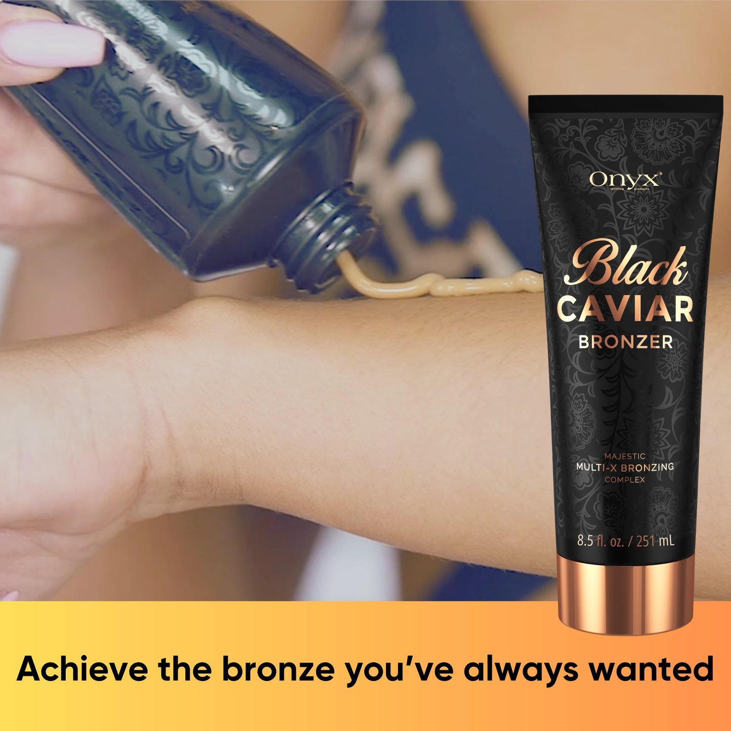 Black Caviar Tanning Lotion | Ultra Dark Bronzer | Sculpting & Hydrating
