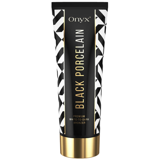 Black Porcelain Tanning Lotion | White Bronzer | Flawless Dark Tan