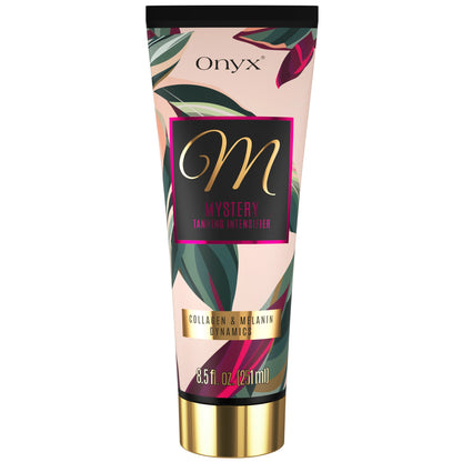 Onyx Mystery sunbed accelerator cream tube front view, 251 ml