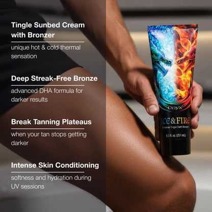 Ice & Fire Tingle Bronzer Sunbed Cream – Hot & Cold Tanning Power