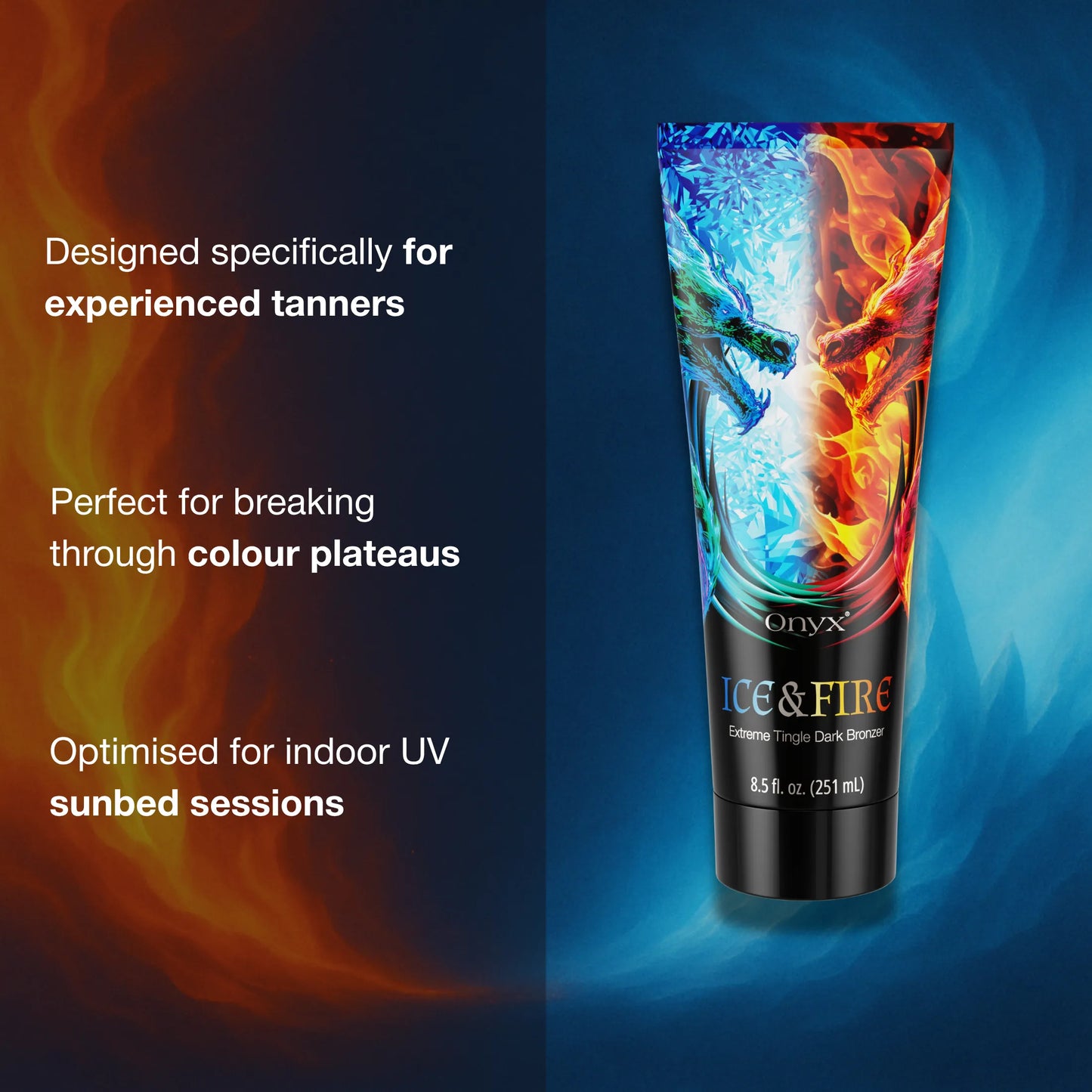 Ice & Fire Tingle Bronzer Sunbed Cream – Hot & Cold Tanning Power