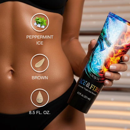 Ice & Fire Tingle Bronzer Sunbed Cream – Hot & Cold Tanning Power